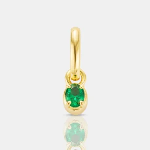 Mini Emerald Oval Gold